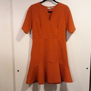 Eshakti stretchy fluted dress